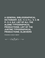 A general bibliographical dictionary
