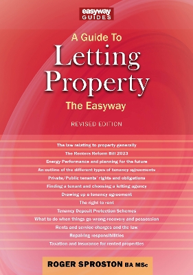 A Guide to Letting Property: Revised Edition - 2024 - Sproston, Roger