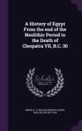 A History of Egypt From the end of the Neolithic Period to the Death of Cleopatra VII, B.C. 30