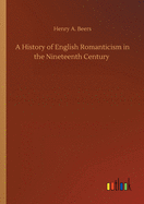 A History of English Romanticism in the Nineteenth Century