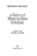 A history of West Indies cricket
