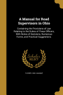 A Manual for Road Supervisors in Ohio