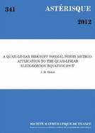 A Quasi-linear Birkhoff Normal Forms Method: Application to the Quasi-linear Klein-Gordon Equation on S1