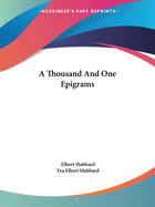 A Thousand And One Epigrams