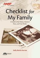 Aba/AARP Checklist for My Family: A Guide to My History, Financial Plans and Final Wishes