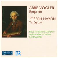 Abb Volger: Requiem; Joseph Haydn: Te Deum - Michael Mogl (tenor); Roswitha Schmelzl (soprano); Wolf Matthias Friedrich (bass); Orpheus Choir (choir, chorus);...