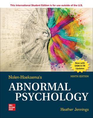 Abnormal Psychology ISE - Nolen-Hoeksema, Susan