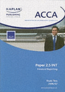 Acca Paper 2.5 Int Financial Reporting: Unit 2.5 Study Text