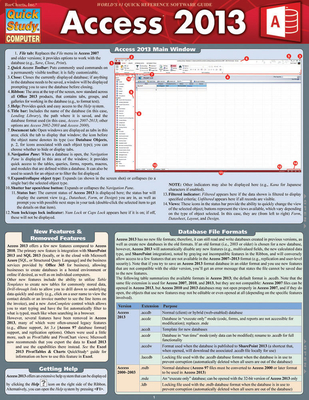 Access 2013 - BarCharts Inc