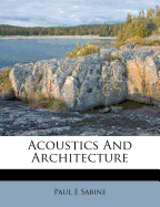 Acoustics and Architecture