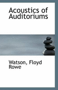Acoustics of Auditoriums