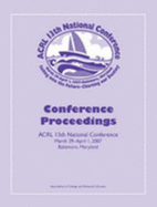 ACRL 13th National Conference Proceedings