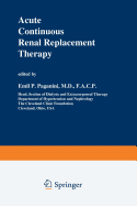 Acute Continuous Renal Replacement Therapy