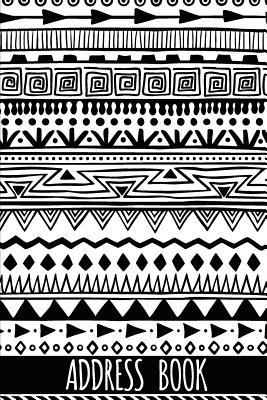 Address Book: Black And White Boho - Address Book With Tabs - 6"x9" With Over 400+ For Record Contact and Addresses (108 Pages) - Address Book For Women - Sw33t Sw3n