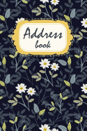 Address Book For Women: A Contact Book Alphabetical Small Address Book Notebook and Journal - Cute Dark Jasmine Flower