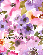 Address Book: Large Print 8.5"x11" Address Book with Alphabetical Organizer For Address, Phone Number, Email, Birthday, Home, Work, Emergency reference, Anniversaries and Birthdays