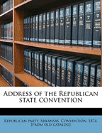 Address of the Republican State Convention