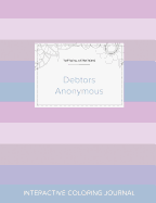 Adult Coloring Journal: Debtors Anonymous (Turtle Illustrations, Pastel Stripes)