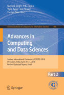 Advances in Computing and Data Sciences: Second International Conference, Icacds 2018, Dehradun, India, April 20-21, 2018, Revised Selected Papers, Part II
