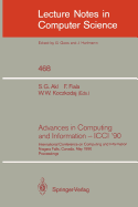Advances in Computing and Information - ICCI '90: International Conference on Computing and Information Niagara Falls, Canada, May 23-26, 1990. Proceedings
