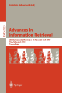 Advances in Information Retrieval: 25th European Conference on IR Research, Ecir 2003, Pisa, Italy, April 14-16, 2003, Proceedings