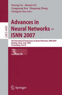 Advances in Neural Networks - ISNN 2007: 4th International Symposium on Neural Networks, ISNN 2007 Nanjing, China, June 3-7, 2007 Proceedings, Part III