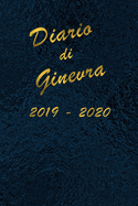 Agenda Scuola 2019 - 2020 - Ginevra: Mensile - Settimanale - Giornaliera - Settembre 2019 - Agosto 2020 - Obiettivi - Rubrica - Orario Lezioni - Appunti - Priorit? - Elegante cover con effetto Oceano