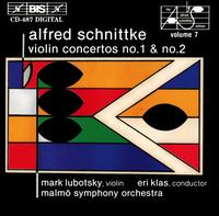 Alfred Schnittke: Violin Concertos 1 & 2 - Jan Johansson (double bass); Mark Lubotsky (violin); Malm Symphony Orchestra; Eri Klas (conductor)