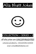 Alia Bhatt Jokes - Collections - Series - 2: Alia Bhatt Jokes - Collections - Series - 2
