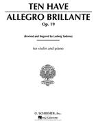 Allegro Brillante Opus 19 ( edited Ludwig Tadema )