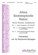 Alma Redemptoris Mater: #3 of the "Three Marian Antiphons for Treble Choir"