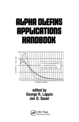 Alpha Olefins Applications Handbook - Lappin, George (Editor)