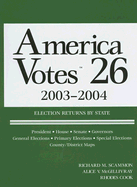 America Votes 26: 2003-2004, Election Returns by State