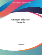 American Efficiency - Pamphlet
