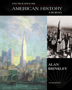 American History: A Survey : since 1865 - Brinkley, Alan