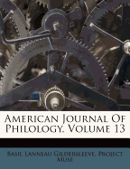 American Journal of Philology, Volume 13