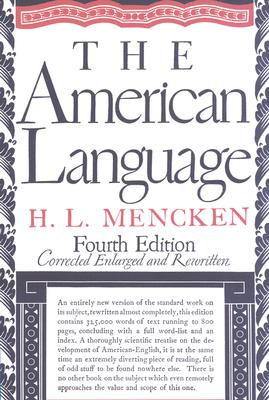 American Language - Mencken, H L, Professor