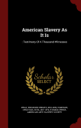 American Slavery As It Is: : Testimony Of A Thousand Witnesses