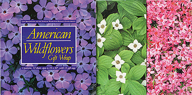 American Wildflowers Gift Wrap