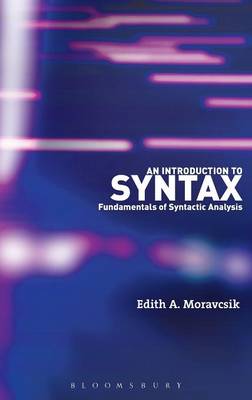 An Introduction to Syntax - Moravcsik, Edith a
