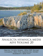 Analecta Hymnica Medii Aevi Volume 20