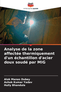 Analyse de la zone affect?e thermiquement d'un ?chantillon d'acier doux soud? par MIG