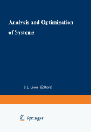 Analysis and Optimization of Systems: Proceedings of the 9th International Conference, Antibes, June 12-15, 1990