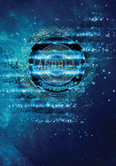 Andrea Notebook: Art Deco - 7"X10" Blue Spiritual Cosmic Composition Book