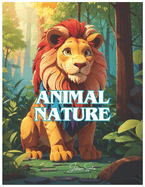 Animal Nature: Coloring book for kids of animals