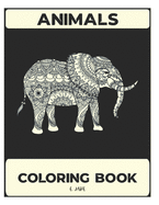 animals coloring book: 50 great animal coloring picture collections.