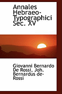 Annales Hebraeo-Typographici SEC. XV