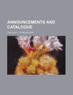 Announcements and Catalogue