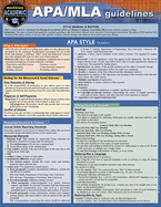 Apa/MLA Guidelines - 7th/8th Editions: A Quickstudy Laminated Reference Guide