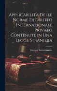 Applicabilit Delle Norme Di Diritto Internazionale Privato Contenute in Una Legge Straniera